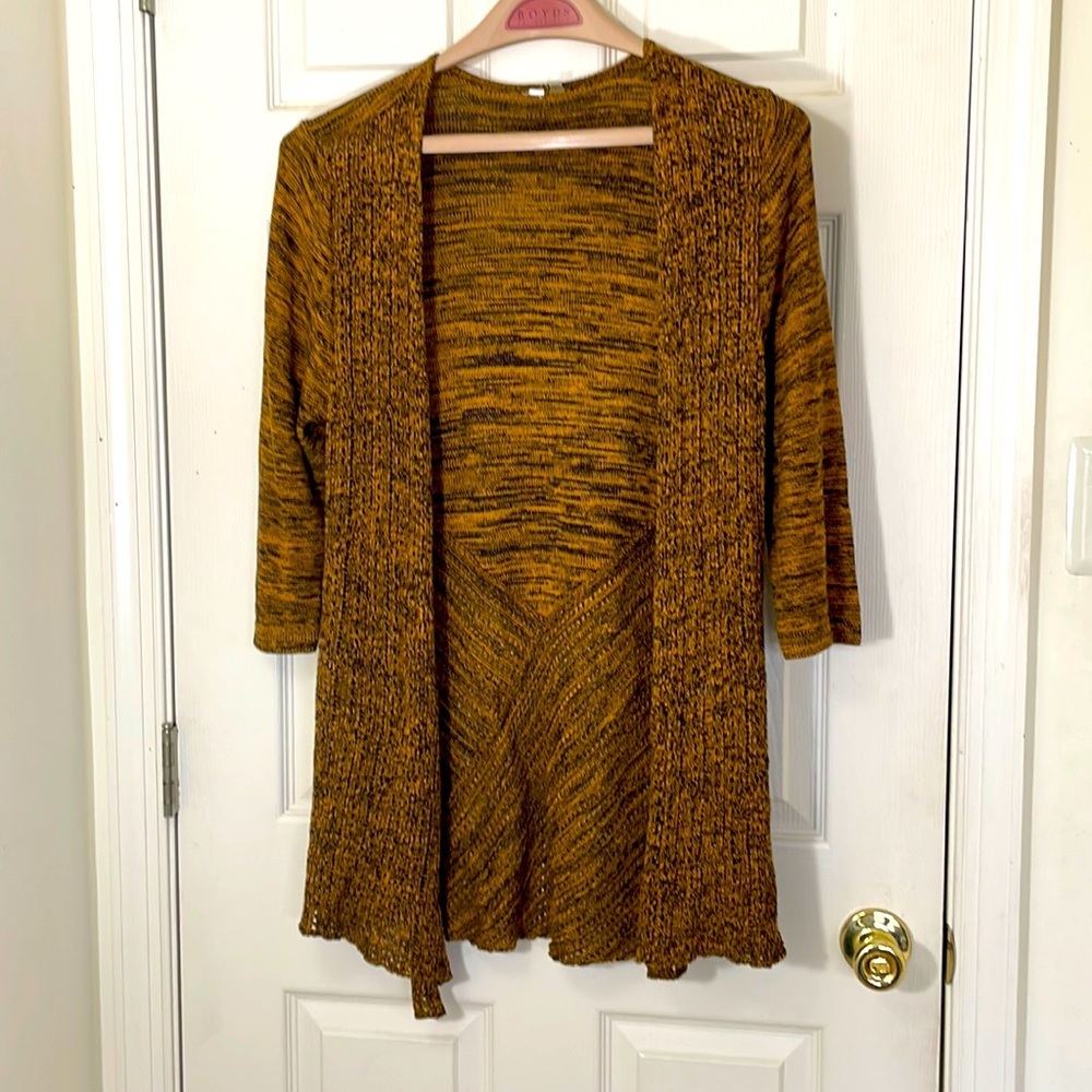 Mustard Yellow Cardigan Size Large